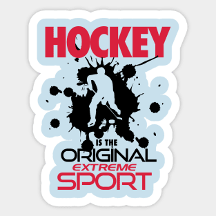 Ice hockey extreme sport Sticker